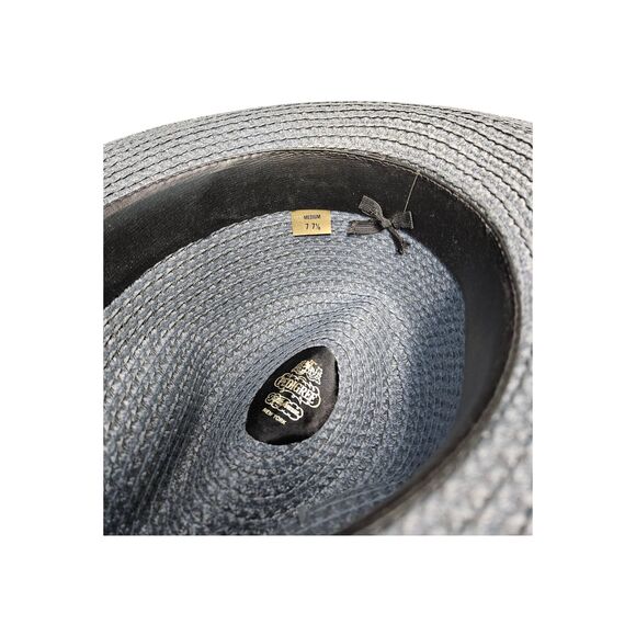 Pedigree Gray Woven Straw Hat Mens Size Medium - Picture 5 of 8